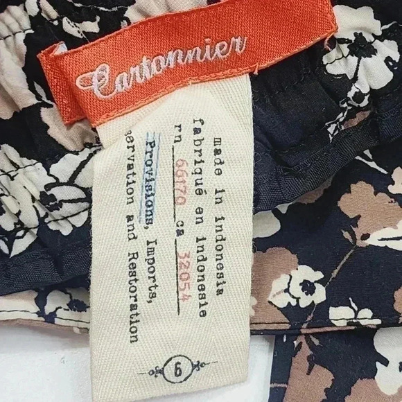 Anthropologie Cartonnier Floral printed Women's Chiffon Pants 6 - Picture 7 of 9